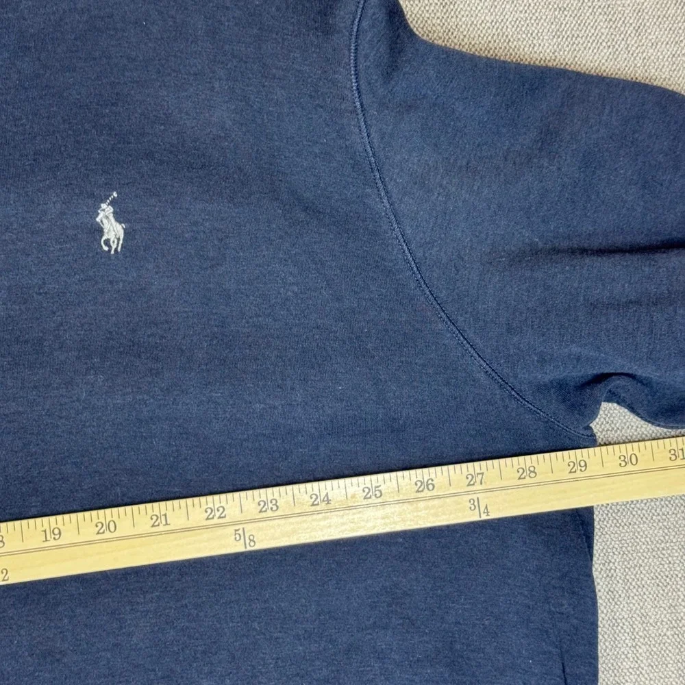 Polo Ralph Lauren Mens 2LT Navy Blue Quarter Zip Pullover Sweatshirt Big Tall